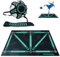 HonexCesng Fussball Matte Ballkontrolle, Fußballmatte mit Fussballtrainer, rutschfest Silent Fussballmatte Training, Stoßdämpfende FußBall Trainingsmatte für Kinder und Erwachsene