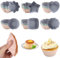 YMTWSRY 36 Stück Silikon Muffinförmchen, Muffinform Silikon 6 Typen Formen Antihaft Silikonformen Muffin Wiederverwendbare für Familie DIY Backen Kuchen Pudding