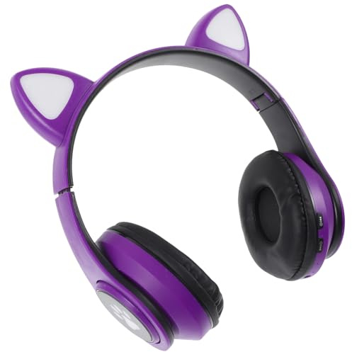 CIYODO Soft Texture Cat Ear Headphone Led Headset Wireless Gaming Headset Computer Accessory