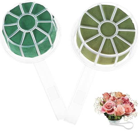 Angoily Bouquet Holder Wedding Bouquet Holder Bridal Floral Handle for Bride Flower Arrangement Wedding Flower Support for Photo Taking Diy Bridal Floral Handle pack of 2