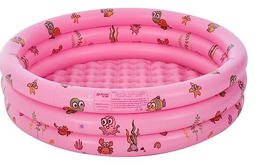 WEITINGKKK Das Wasserbecken, Aufblasbarer Kinderpool, Mehrfarbig, mehrere Größen(Pink,30 * 80cm)