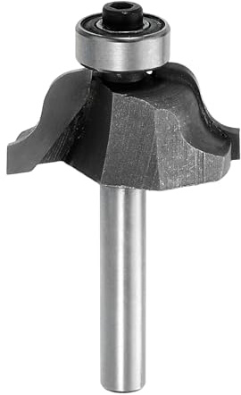 sourcing map Raised Panel Router Bits 1/4 Shank Ogee Bead 32mm Dia 13mm Cutting Depth Depth for Making Cabinet Door Window, Silver