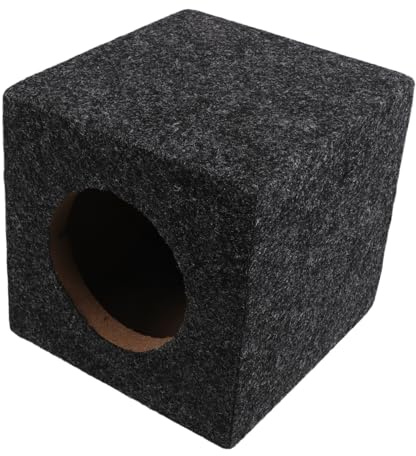 Cabilock Auto Lautsprecherbox Quadratisch 5 Zoll Aus Holz Subwoofer Gehäuse Für Auto Und LKW Universell Kompatibel Für Audio Umbau