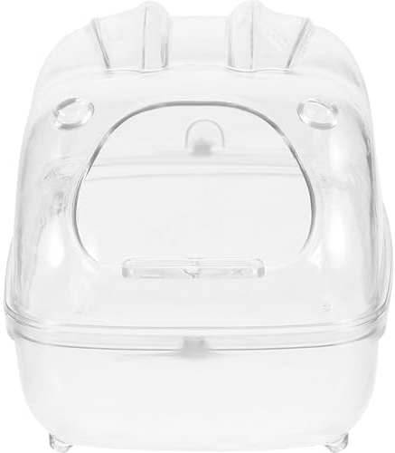 VICASKY Sandbadehaus für Kleintiere Acryl-hamsterbadewanne Meerschweinchen-sandkasten Hamster-Toilette mit Transparenter Oberfläche Multifunktionales Zubehör für Haustiere