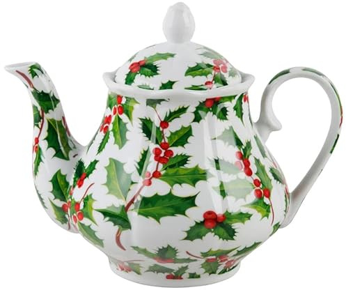European Style Ceramic Teapot Coffee Pot Water Pot Porcelain Vintage Gift Tea Pot (Holly)