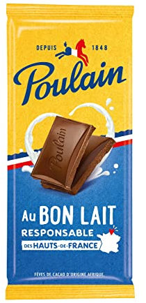 Poulain Tablette Chocolat Lait 95 g - Pack de 12