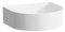 Laufen Sonar Waschtisch-Schale, ohne Hahnloch, ohne Überlauf, 410x365mm, inkl. Keramikabdeckung für Ablaufventil, weiß, Farbe: Weiß - H8123420001121