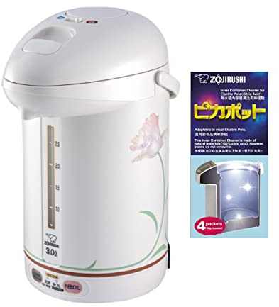 Zojirushi CW-PZC30FC Micom Super Boiler with 4 Packs of Descaling Agent Bundle (2 Items)
