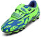 Unitysow Kids Football Boots Boys Girls Astro Turf Trainers Football Shoes Teenager Outdoor Athletics Sport Soccer Shoes,Green,13 UK Child