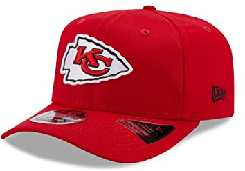 New Era Kansas City Chiefs NFL Fankappe American Football verstellbar Snapback rot Accessoire Sport - S-M (6 3/8-7 1/4)