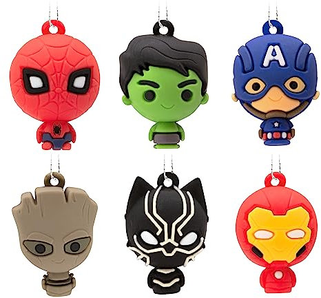 Hallmark Marvel Super Heroes Miniatur-Weihnachtsschmuck, 6 Stück (0002HCM9228)