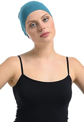 Bambus Mütze für Damen – Chemo Mütze bei Haarausfall, atmungsaktive Nachtmütze, Kopfbedeckung aus Bambus & Baumwolle bei empfindlicher Kopfhaut, Beanie Schlafhaube Frauen