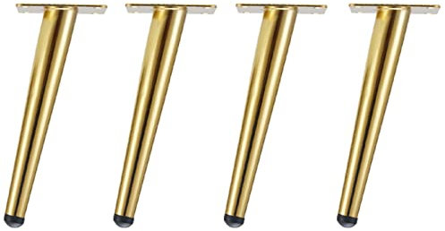 Cabinet Leg Gold Bathroom Cabinet Legs, Black Bed Side Table Legs Tv Cabinet Support Legs, Coffee Table Hardware Metal Legs/Gold/20Cm