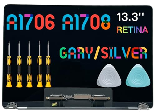 seven puppy (Grigio siderale) Schermo di Ricambio 13.3 per PRO Retina A1706 A1708 2560 x 1600 Late 2016 Mid 2017 EMC 3071 EMC 3163 EMC 3164 Full LCD LED Screen Assembly Display