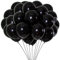 JARTTY Palloncini Neri Palloncino Nero 100 Pezzi 12 Pollici Metallizzati Opachi Lattice Elio Festa Compleanno Halloween Matrimonio Laurea Addio Nubilato Anniversario Decorazioni