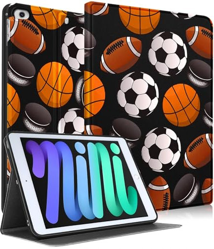Uppuppy Funda para Apple iPad Mini 5/4/3/2/1, para iPad Mini de 5ª/4ª/3ª/2ª/1ª generación, funda para niños, bonita funda para mujeres y niños, divertido diseño de dibujos animados para hombres y