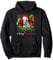 Lustige Pferde & Weihnachtsmann Elfenhut Rentier Hörner Xmas PJS Pullover Hoodie