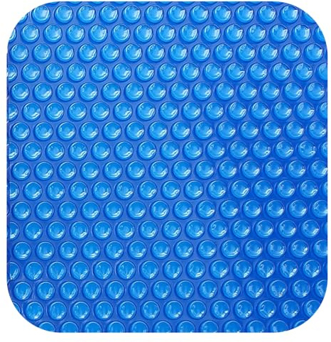 INTERNATIONAL COVER POOL Cubierta Piscinas Manta Térmica 600 Eco de 10 x 5 m con Refuerzo EN LOS Anchos - Ahorro DE Agua Y ENERGIA -