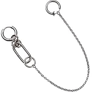 Net célébrité Punk Cool personnalité oreilles lèvre chaîne nez chaîne une pièce lèvre faux Piercing bijoux de corps
