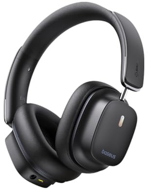 Baseus Bowie 30 Max Active Noise Cancelling Headphones, Head Tracking Spatial Audio, LDAC Hi-Res Wireless Sound, 65H Playtime, Comfort Fit, Clear Calls, App Control, Bluetooth 5.4 Headphones Over Ear