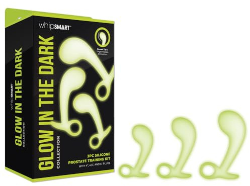 Whipsmart 3 Pcs Glow In The Dark Prostate Training Kit Analplug White Einheitsgröße