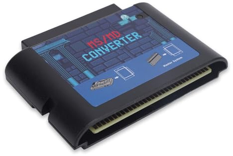 MS zu MD Game Converter, langlebiger Plug and Play Kassettenadapter für Retro Gaming, ABS, Schwarz, 1 Stück
