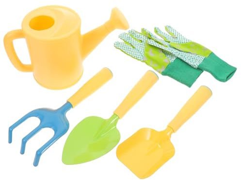 MOBUTOFU Garten-handkellen-Set für Jungen und Mädchen Gartenschaufel Rechen für Den Kleinen Garten