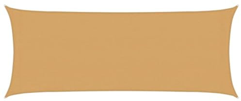 vidaXL Toldo de Vela Rectangular HDPE Arena 160 g/m² 2x4,5 m, Vela de Sombra de Sol, Vela de Sombra, toldo de Patio, Vela de Sombra Solar