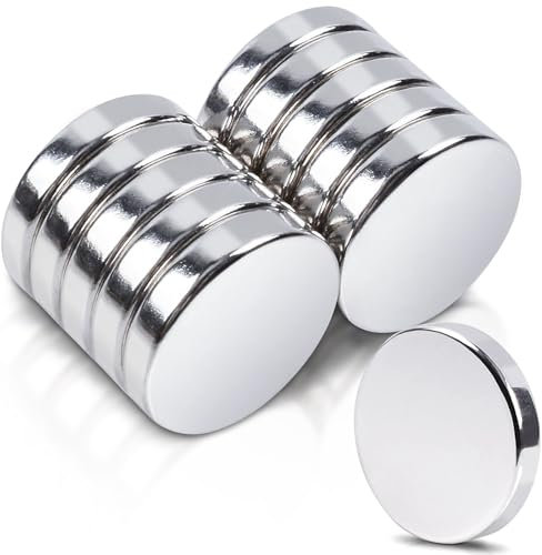 Kleine Neodym Magnete Extra Stark 10 Stück 14x3 mm, Magnete für Magnettafel, Rund Starker Magnet für Kühlschrank, Whiteboard, Handwerk Büro Kühlschrankmagnete Seltenerdmagnete
