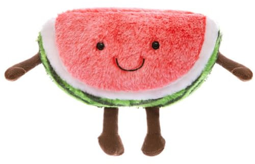 LAARNT 35cm Wassermelone Puppe Plüschtier, niedliche Plüschpuppe, Obst Plüschtier Geburtstagsgeschenk