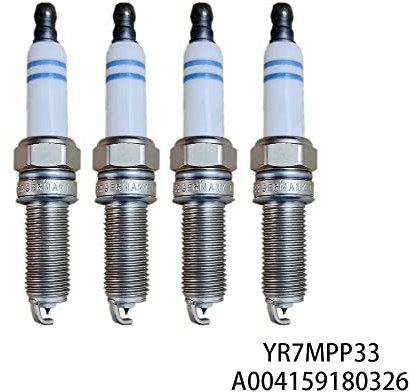 Kfz-Zündkerzen 4 Stück/6 Stück A004159180326 Iridium Zündkerze passend for Mercedes Benz W164 W203 W204 W211 W212 W251 C209 C219 C204 CL203 S203 R171 YR7MPP Autoteile(4Pcs)