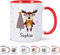 EKAM Personalised Christmas Mug - Add Your Name - with - Cute Reindeer Design Perfect Christmas Mug for Family, Friends, Mum, Dad, Kids and Girls, Tea Coffee Mug (11oz)