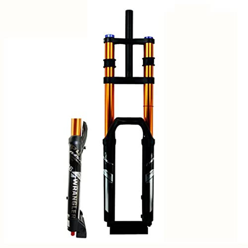 GZKDKZB Forcella Ammortizzata ad Aria MTB 27,5 Forcella Ammortizzata per Bicicletta da Montagna da 1-1/8 Escursione 140mm Perno Passante 110x15mm Blocco Manuale Boost con smorzamento del
