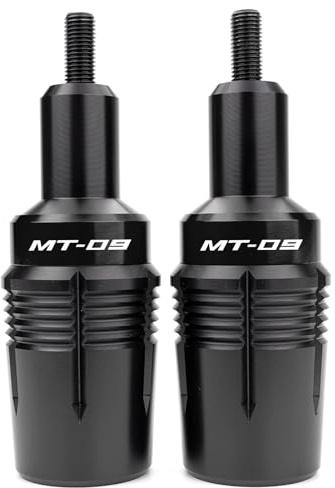 ZYAKOMO Curseur de cadre moto, protection contre les chutes pour cadre de moto, noir