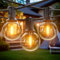 GLOBELIT Lichterkette Outdoor,90M G40 Lichterkette Glühbirnen Hängeleuchten Außen,Wasserdicht LED Lichterkette Außen mit 150+6 Warmweiß Lampen für Party Weihnachten Bistro Außenbereich(3 Set *30M)