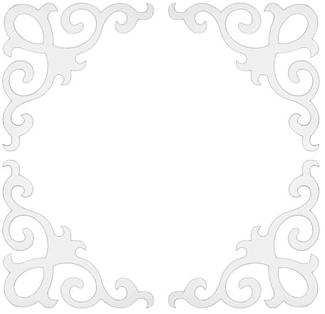 QUARKZMAN 4 Pezzi Adesivi da Parete Specchio Autoadesivi, Piastrelle Specchio Cavo in Acrilico Adesivo Angolo Adesivi Cavi per Decorazione Sfondo Camera Casa, Argento (10x10cm)