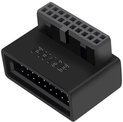 WildHarmonUSB 3.0 Motherboard Adapter,Cable Connector Extension Adapter | USB 3.0 Front Panel Connector, High Speed 19-Pin/20-Pin Motherboard Internal Header, USB Header Motherboard