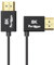 Portkeys Cavo HDMI Ultra-Sottile Set da 2, Coassiale a 10 Fili, Diametro 2,4 mm, Mappatura Completa 19-PIN, 8K@60Hz 4K@120Hz, HDMI A-A ad Alta Velocità per TV, PC e Gaming, (1m e 30cm Set da 2)