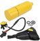 Kit de 1 l para respirar bajo el agua, 1 L, con medidor de presión impermeable luminoso para aficionados, PC, diámetro de lente de 3,5 pulgadas (botella de oxígeno amarilla)