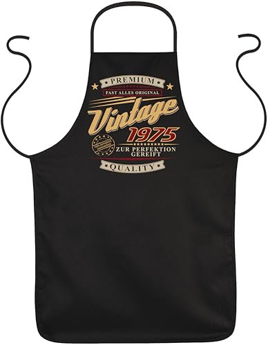 witoru Grillschürze lustiges Geschenk zum 50. Geburtstag 50 Jahre Mann Papa Frau Mama Kochschürze Grill Schürze