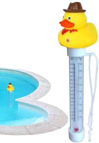Thermomètre De Piscine En Forme De Canard Flottant | Thermomètre De Piscine Incassable Et Facile À Lire, Style Dessin Animé, Pour Piscines Extérieures Et Intérieures, Bain Et Spas, 20 Cm