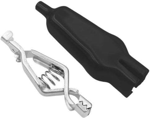 Krokodilklemmen Elektrisch,10 Stück Krokodilklemmen-Set 75 mm - Mit Isolierhülle & Sicherheitszubehör Für Autoreparatur, Batterieladegeräte Und Elektriker