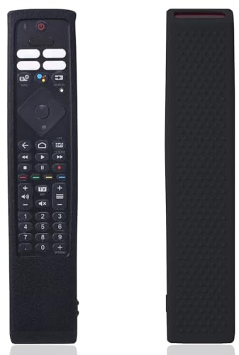 Cover for Philips Ambilight TV Remote, Shockproof Anti-Dirty Silicone Case compatible with Philips HR45B-GJ01 YKF474-B003 Remote Washable An-ti Lost Anti-Slip Skin-Friendly