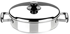 BRA Terminox | Rustidera con tapa 26 cm, acero inoxidable 18/10, full induction apto para todo tipo de cocinas, incluida inducción, apta para lavavajillas