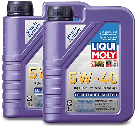 2x LIQUI MOLY 3863 Leichtlauf High Tech 5W-40