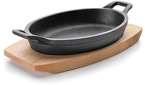 LACOR 25883 Cacerola oval con base magma, Negro, 21.7 x 15 cm