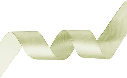 WedDecor 40mm x 25 Metres Ivory Double Sided Polyester Ribbon