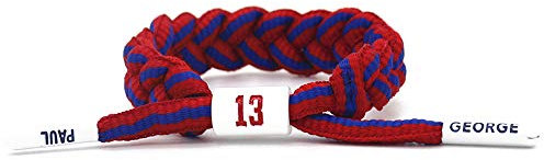 Lorh's store Basketball Team Sterne Armbänder Hand weben verstellbare Sport Schnürsenkel Armband (① Paul George)