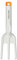 FISKARS Forca da Giardinaggio con 3 Denti, Lunghezza 26.3 cm, FiberComp/Acciaio di Qualità, Bianco, 1027034