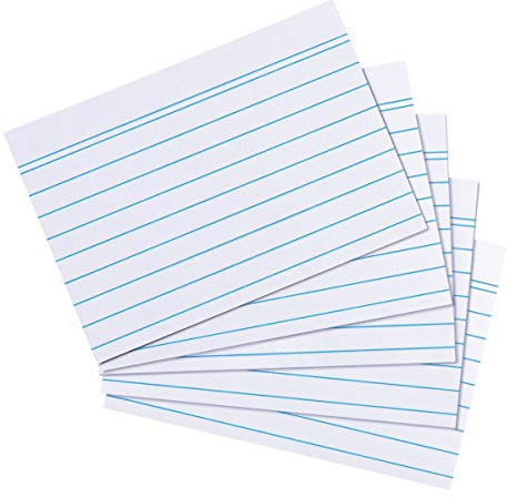 600 Herlitz Karteikarten DIN A8 / liniert / 170g/m2 / Farbe: weiß